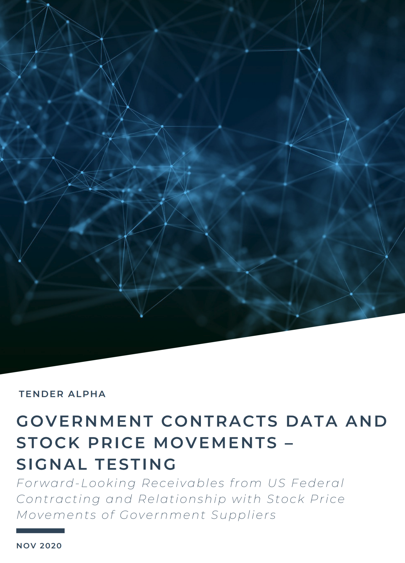 Government Contracts Data and stock price movements – Signal testing